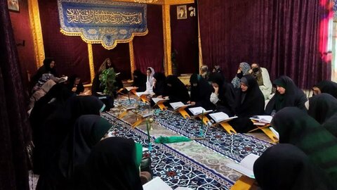 تصاویر/برگزاری مراسم جزءخوانی و استغاثه به امام زمان (عج)در ساوه