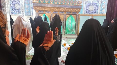تصاویر/برگزاری مراسم جزءخوانی و استغاثه به امام زمان (عج)در ساوه
