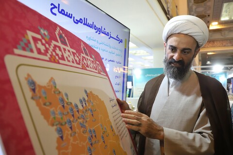 تصاویر/ بازدید مدیر حوزه‌ علمیه قزوین از بخش حوزوی سی و دومین نمایشگاه بین‌المللی قرآن کریم