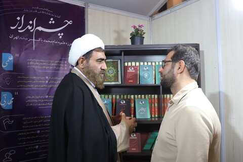 تصاویر/ بازدید مدیر حوزه‌ علمیه قزوین از بخش حوزوی سی و دومین نمایشگاه بین‌المللی قرآن کریم