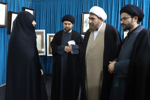 تصاویر/ بازدید مدیر حوزه‌ علمیه قزوین از بخش حوزوی سی و دومین نمایشگاه بین‌المللی قرآن کریم