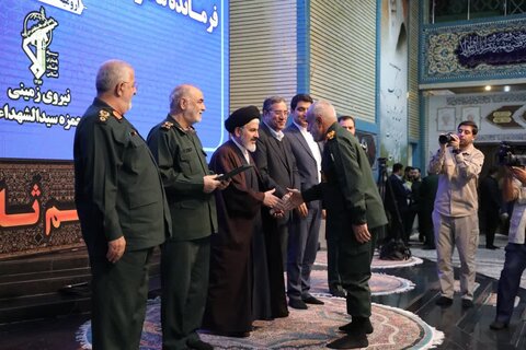 تصاویر/ مراسم تکریم و معارفه فرمانده قرارگاه همزه سیدالشهدا (ع) سپاه