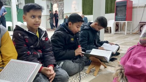 تصاویر/محفل انس با قرآن در روستای پنداس
