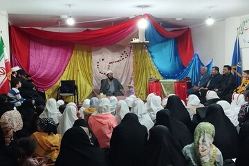 برگزاری جشن میلاد امام حسن مجتبی(ع) در مدرسه علمیه فاطمه الزهراء(س) دالاهو+عکس