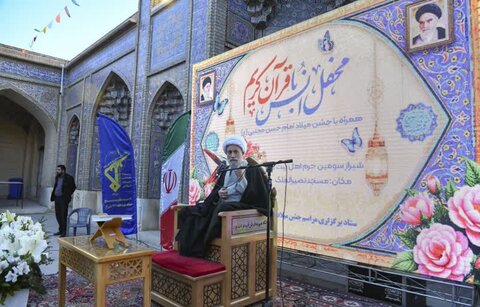 تصاویر| مراسم جشن میلاد حضرت امام حسن مجتبی(ع) در مسجد نصیرالملک شیراز