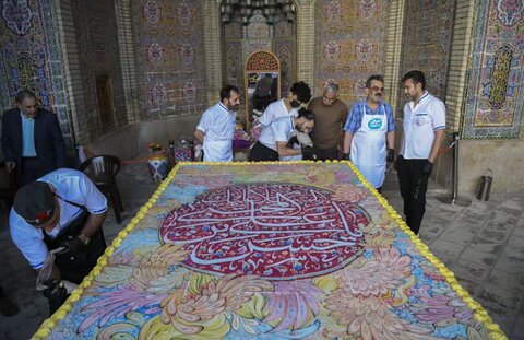 تصاویر| مراسم جشن میلاد حضرت امام حسن مجتبی(ع) در مسجد نصیرالملک شیراز