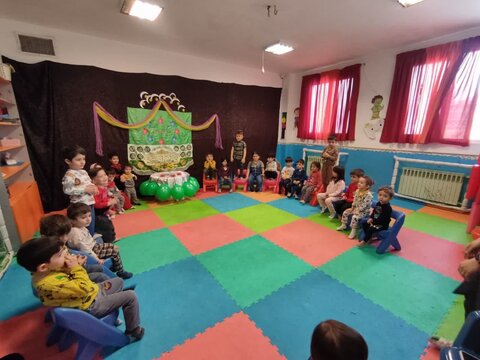 تصاویر/برگزاری جشن ولادت امام حسن مجتبی (ع) ویژه کودکان مهد کودک ریحانه در ساوه