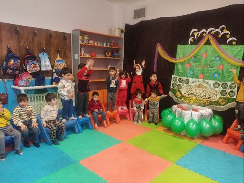 تصاویر/برگزاری جشن ولادت امام حسن مجتبی (ع) ویژه کودکان مهد کودک ریحانه در ساوه