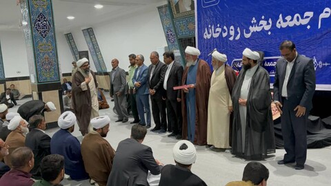 تصاویر/ مراسم تکریم و معارفه امام جمعه بخش رودخانه