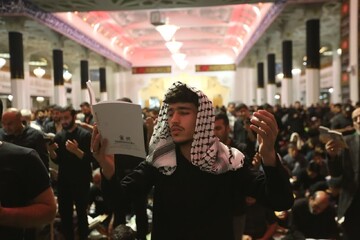 عاشقانه‌هایی برای حضرت مولا در شب سرنوشت / پرواز دل‌های خاکیان به عالم ملکوت + عکس و فیلم