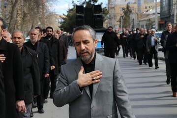 تصاویر/ مراسم عزاداری خیابانی مسجد جنرال ارومیه