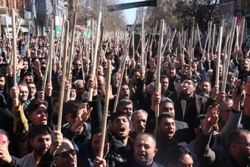 فیلم| عزاداری خیابانی باشکوه در ارومیه در سالروز شهادت امام علی (ع)