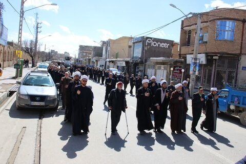 تصاویر/ دسته عزاداری در سالروز شهادت مولای متقیان  در تکاب