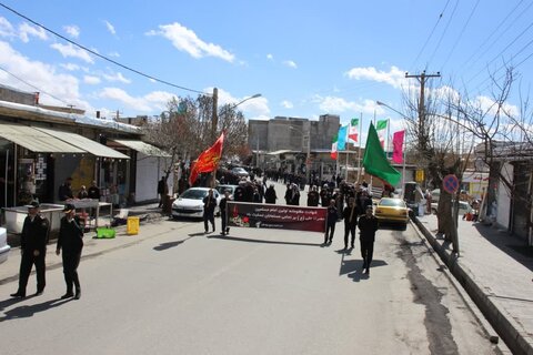 تصاویر/ دسته عزاداری در سالروز شهادت مولای متقیان  در تکاب
