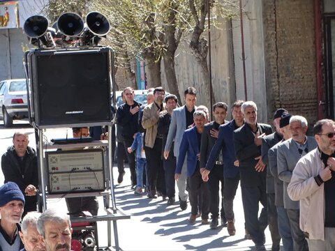 تصاویر/ دسته عزاداری مردم چهار برج در سوگ شهادت امیرالمومنین علیه السلام