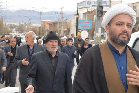 تصاویر/ مراسم عزاداری خیابانی شهادت امام علی (ع) در شهرستان شوط