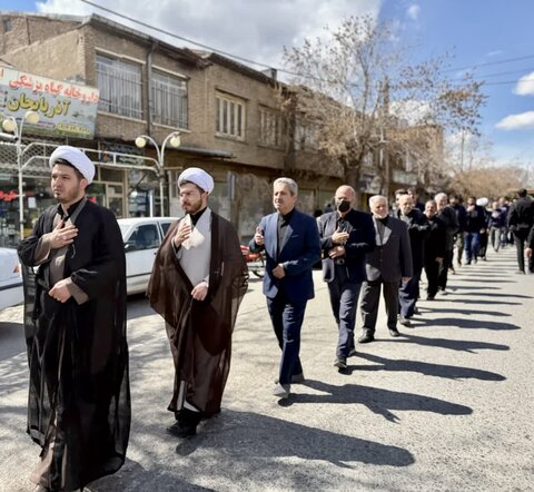 تصاویر/ عزاداری خیابانی شهادت حضرت امیرالمؤمنین امام علی علیه‌السلام در سلماس