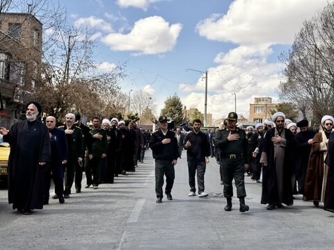 تصاویر/ عزاداری خیابانی شهادت حضرت امیرالمؤمنین امام علی علیه‌السلام در سلماس