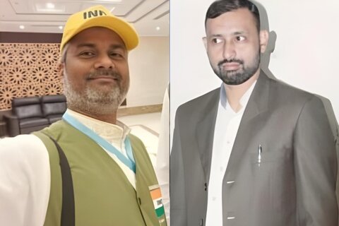 الحاج ماسٹر ساغر حسینی املوی اور الحاج ماسٹر قیصر رضا املوی حج انسپکٹر منتخب