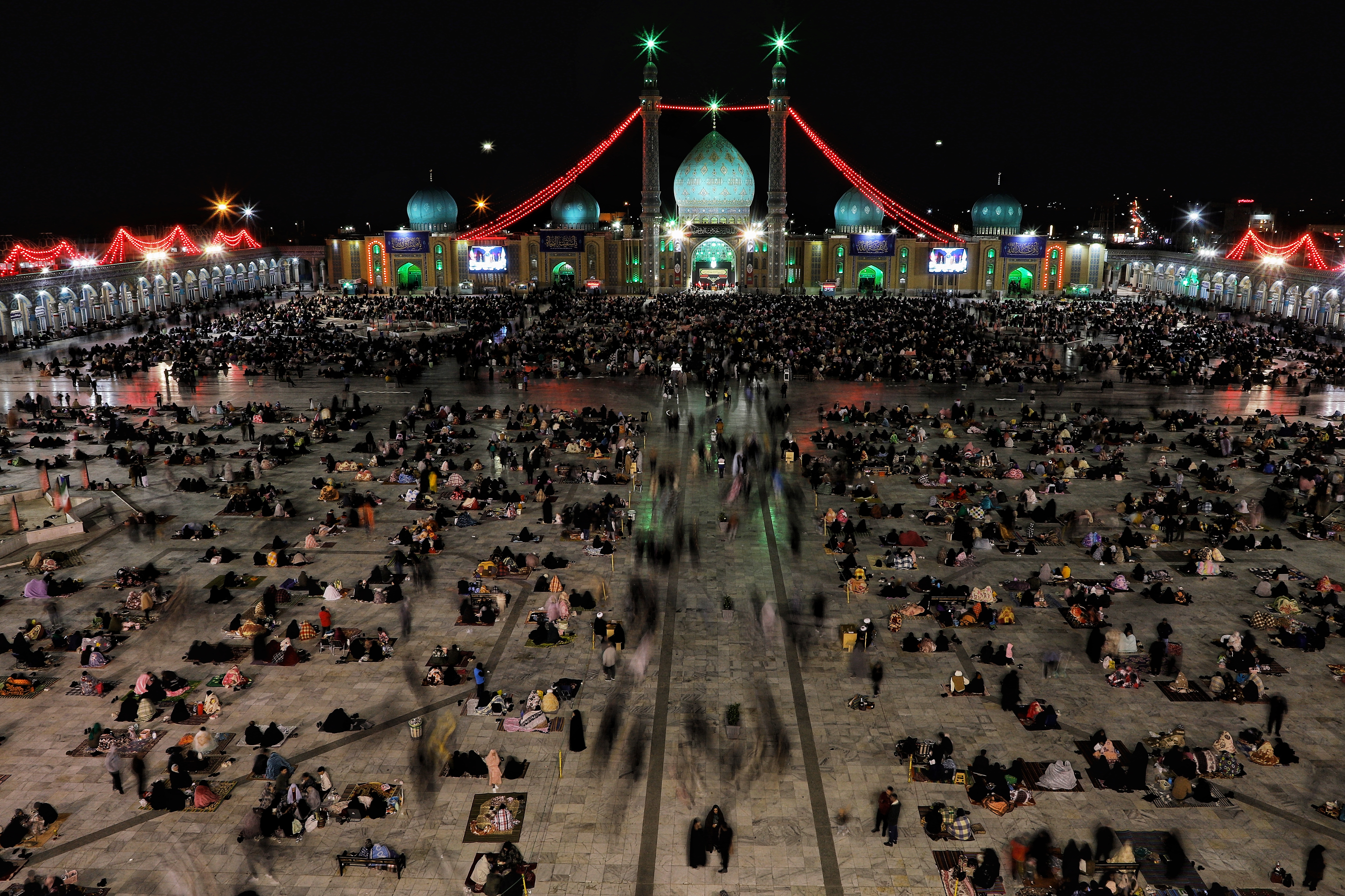 Rassemblement pro-palestinien à la mosquée Jamkaran