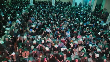 تصاویر/ احیای شب ۲۳رمضان در مجموعه فرهنگی و حسینیه۱۴معصوم (ع) امامشهر