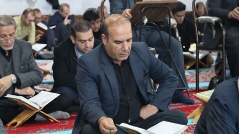 تصاویر/ بیست و دومین روز از برگزاری جزء خوانی قرآن کریم در شاهین دژ