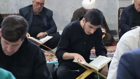تصاویر/ بیست و دومین روز از برگزاری جزء خوانی قرآن کریم در شاهین دژ