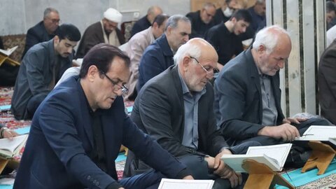 تصاویر/ بیست و دومین روز از برگزاری جزء خوانی قرآن کریم در شاهین دژ