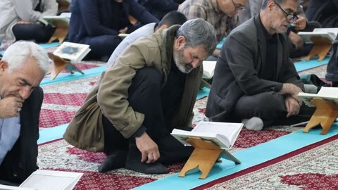 تصاویر/ بیست و دومین روز از برگزاری جزء خوانی قرآن کریم در شاهین دژ