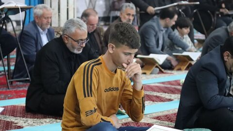 تصاویر/ بیست و دومین روز از برگزاری جزء خوانی قرآن کریم در شاهین دژ