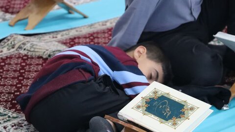 تصاویر/ بیست و دومین روز از برگزاری جزء خوانی قرآن کریم در شاهین دژ