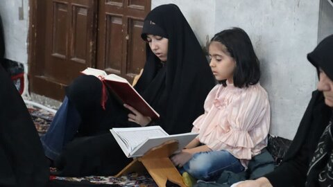 تصاویر/ بیست و دومین روز از برگزاری جزء خوانی قرآن کریم در شاهین دژ
