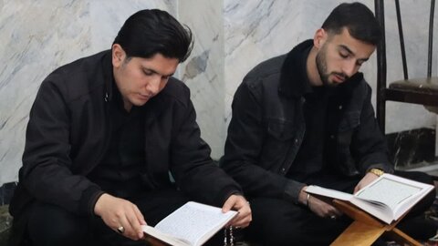 تصاویر/ بیست و دومین روز از برگزاری جزء خوانی قرآن کریم در شاهین دژ