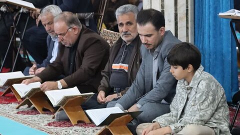 تصاویر/ بیست و دومین روز از برگزاری جزء خوانی قرآن کریم در شاهین دژ