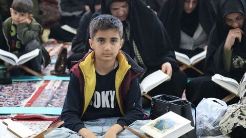 تصاویر/ بیست و دومین روز از برگزاری جزء خوانی قرآن کریم در شاهین دژ