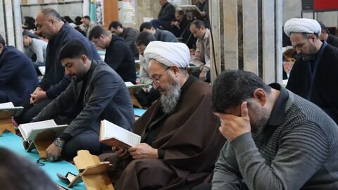 تصاویر/ بیست و دومین روز از برگزاری جزء خوانی قرآن کریم در شاهین دژ