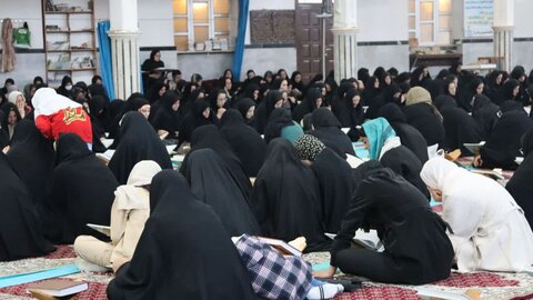 تصاویر/ بیست و دومین روز از برگزاری جزء خوانی قرآن کریم در شاهین دژ