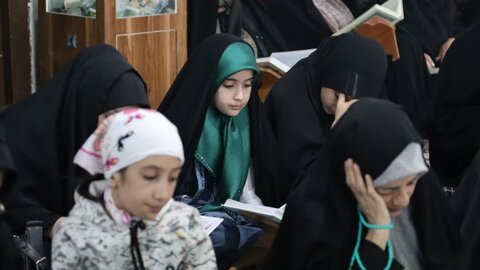 تصاویر/ بیست و دومین روز از برگزاری جزء خوانی قرآن کریم در شاهین دژ