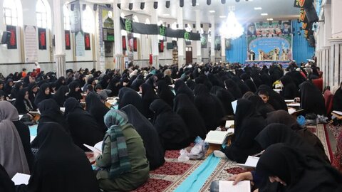 تصاویر/ بیست و دومین روز از برگزاری جزء خوانی قرآن کریم در شاهین دژ