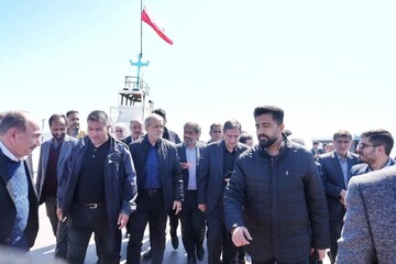 تصاویر/ بازدید رییس‌جمهور  از دریاچه ارومیه