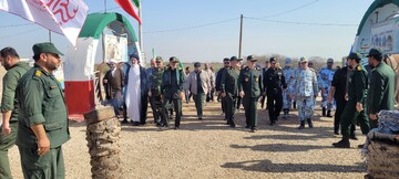 تصاویر/ رژه مشترک شناورهای بسیج دریایی در اروند رود خوزستان