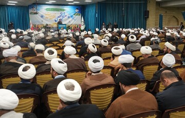 تصاویر/ همایش وحدت علمای شیعه و اهل سنت شهرستان ارومیه