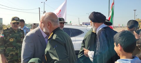 رژه مشترک شناورهای بسیج دریایی در اروند رود خوزستان