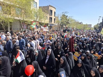 تصاویر/ حضور پرشور مردم کاشان در راهپیمایی روز جهانی قدس