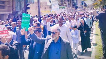 تصاویر/ حضور پرشور مردم زاهدان در راهپیمایی روز قدس و تجدید بیعت با آرمان فلسطین