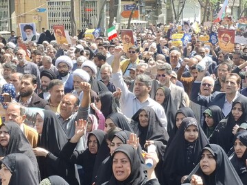 فیلم | حضور پرشور مردم کاشان در راهپیمایی روز جهانی قدس