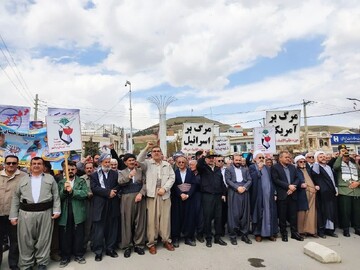 تصاویر/  راهپیمایی روز جهانی قدس در پیرانشهر