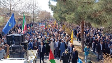 تصاویر/ راهپیمایی روز جهانی قدس  شهرستان میاندوآب