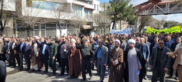 تصاویر/ راهپیمایی مردم ایلخچی در روز جهانی قدس