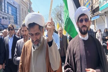 راهپیمایی روز جهانی قدس در کرمانشاه با شعار «العهد یا قدس» برگزار شد